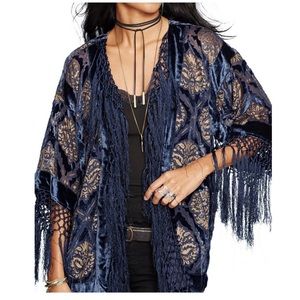 Denim & Supply Burnout Velvet Kimono